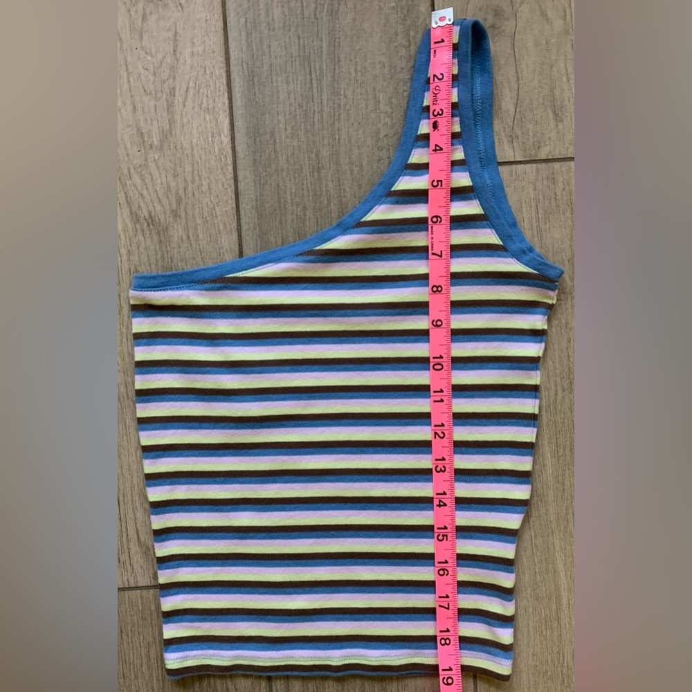Cotton:On Stripe/ One Shoulder Tank Top for Women - Picture 5 of 8